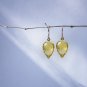 Solid 14k /  Yellow Lemon Citrine Faceted Briolette Pointy Drop Earrings