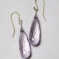 Solid 14k, Premium Rose de France Amethyst Earrings