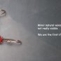 Solid 14k   Genuine Semi-Translucent Ruby Drop Earrings