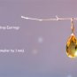 Solid 14k / Champagne Color Citrine Jumbo Teardrop Designer Earrings
