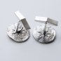 Sterling Silver Classic Greek Athena's Owl Tetradrachm Coin Cufflinks