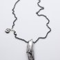 Sterling Silver Crab Claw Pendant Necklace. Unisex . 2 Chain Lengths