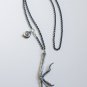 Sterling Silver Bird Talon Claw Necklace W/ 18" 36" Solid Silver Chain