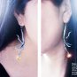 Sterling Silver Goth Gothic Jewelry Antique Bird Talon Claw Charm Earrings. oas