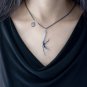 Sterling Silver Antique Gothic Jewelry Bird Talon Claw Charm Pendant Necklace