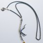 Sterling Silver Citrine Gothic Jewelry Bird Talon Claw Charm Pendant Necklace