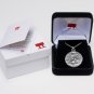 Silver Roman Owl Athena Tetradrachm Coin Pendant Amulet Charm With 18" Chain