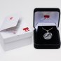 SILVER ATHENA'S  (King) OWL COIN AMULET NECKLACE W/ 18" CHAIN