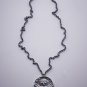 SILVER Cast of GREEK ATHENA'S OWL COIN NECKLACE W/Chain