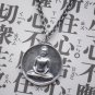 Meditating Buddha Amulet in Oxidized Silver W/18" Chain