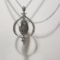 Silver Owl Coin Pendant Necklace..It spins! Onesilversmith Art Studio .
