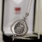 Silver Owl Coin Pendant Necklace..It spins! Onesilversmith Art Studio .