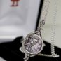 Silver Owl Coin Pendant Necklace..It spins! Onesilversmith Art Studio .