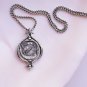 It spins! Small Sterling Silver Tetradrachm Owl Coin Pendant Necklace Jewelry