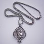 It spins! Small Sterling Silver Tetradrachm Owl Coin Pendant Necklace Jewelry