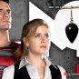 New 14k Yellow Gold W/ Lever Back Onyx Earrings As In Man Of Steel FREE Box Set