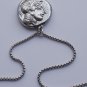 Silver Greek Classical Owl Athena Coin Tetradrachm Pendant Charm Amulet W/Chain-Warren Owl