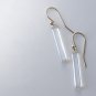 "NEW" 14k Solid Gold Onyx or Crystal Drop Earrings With " FREE" Gift Package