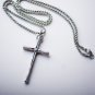 " New " Solid Silver Cross Pendant Necklace & 18 " Chain & " FREE" Gift Package