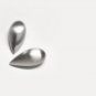 " New " .925 Sterling Silver Raindrop Stud Earrings W/ " FREE " Gift Package
