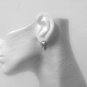 " New " .925 Sterling Silver Raindrop Stud Earrings W/ " FREE " Gift Package
