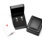 " New " .925 Sterling Silver Raindrop Stud Earrings W/ " FREE " Gift Package