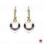 Solid 14k."baby chickpea" Cute Ice Quartz Drop&Acirc;&nbsp;Earrings