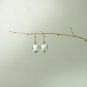 Solid 14k."baby chickpea" Cute Ice Quartz Drop&Acirc;&nbsp;Earrings
