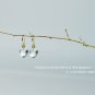 Solid 14k."baby chickpea" Cute Ice Quartz Drop&Acirc;&nbsp;Earrings