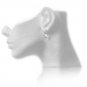 Solid 14k."baby chickpea" Cute Ice Quartz Drop&Acirc;&nbsp;Earrings