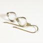 Solid 14k."baby chickpea" Cute Ice Quartz Drop&Acirc;&nbsp;Earrings
