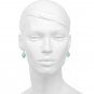 Solid 14k /  Aqua Chalcedony  "Baby Chickpea"  Briolette Pointy Drop Earrings