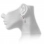 14K mother of pearl POINTY DROP DESIGNER EARRINGS NYC