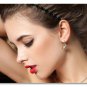 " NEW " Citrine Quartz Lever Back Earrings With " FREE " Gift Package