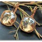 " NEW " Citrine Quartz Lever Back Earrings With " FREE " Gift Package