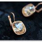 " NEW " Citrine Quartz Lever Back Earrings With " FREE " Gift Package