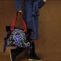 Double moon-Colorful embroidery handbag,tote bag