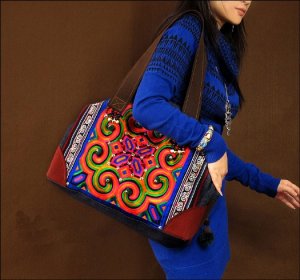 Unforgetable time--Beautiful embroidery handmade bag,lady bag