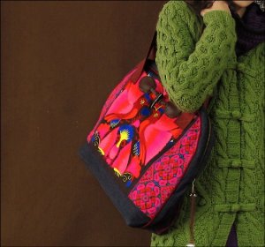 Freedom--Embroidery handbag,women's bag