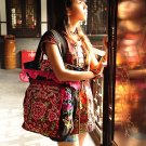 Shy flower--Original creative embroidery handbag,shoulder bag