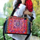 Happy-Embroidery red handbag,shoulder bag