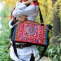 Happy-Embroidery red handbag,shoulder bag