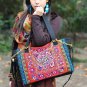 Happy-Embroidery red handbag,shoulder bag