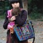 Kylin-Embroidery canvas handbag,handmade bag