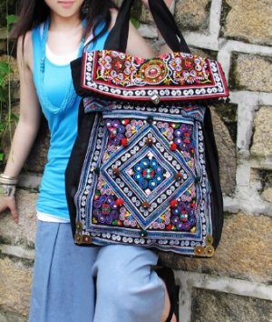 Long tote shoulder bag,handmade bag