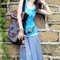 Long tote shoulder bag,handmade bag