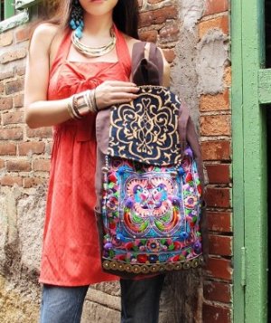 Original creation embroidery backpack