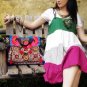 Unique handmade embroidery shoulder bag