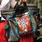 Unique design embroidery tote shoulder bag