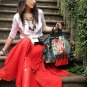 Unique design embroidery tote shoulder bag